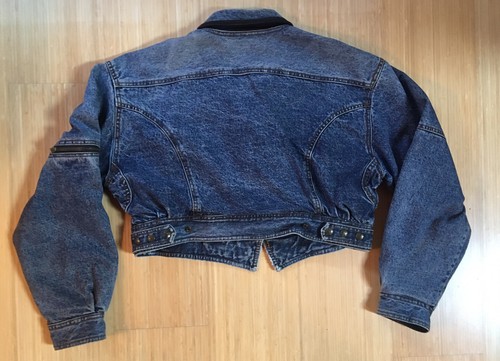 Get Used by Elie Vintage 80s Zippers Jeansjacke Gr. L Distressed Hong Kong - Bild 2 von 16