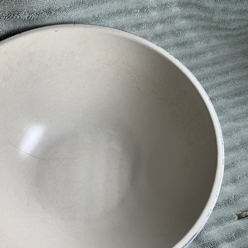 Pfaltzgraff Bowl Folk Art #460 Mixing Serving Tan Blue 10" X 5". - Picture 5 of 11