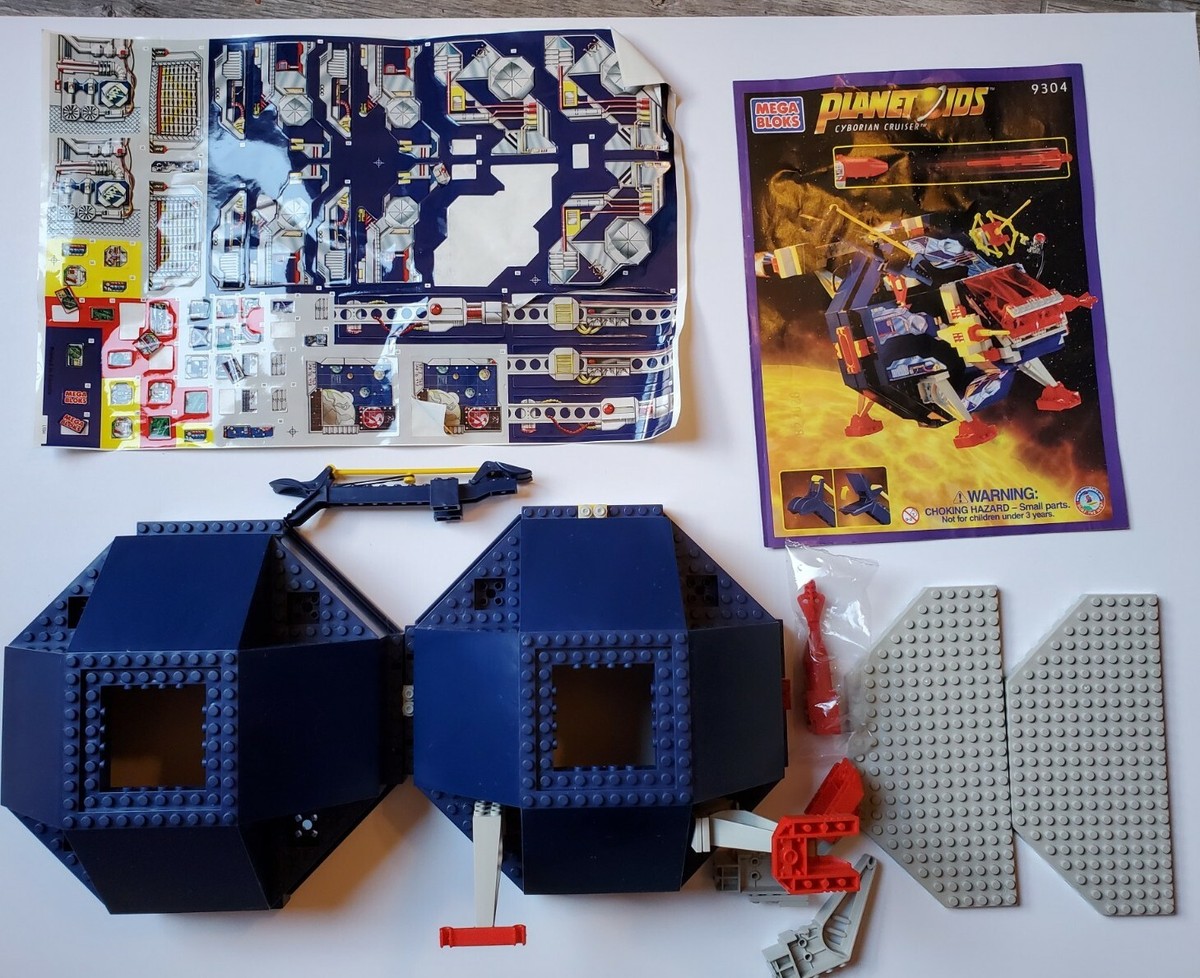 アートコレクション 10box MEGA BLOCKS Planetoids Cyborian Cruiser # 9304 w/ Original
