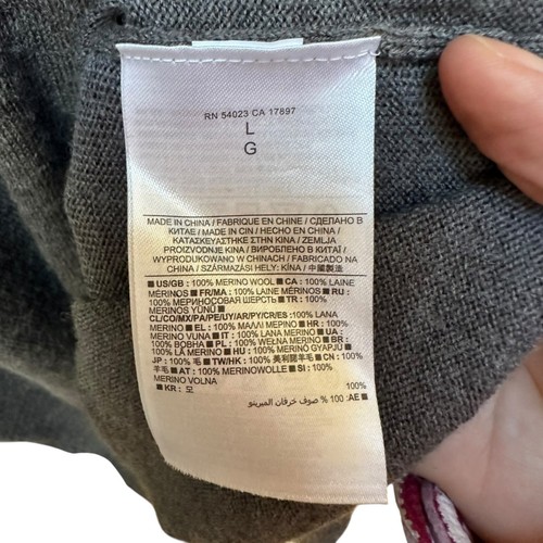 Suéter de Lana Merino Banana Republic Preppy Heritage Light Academia Talla L - Imagen 6 de 6