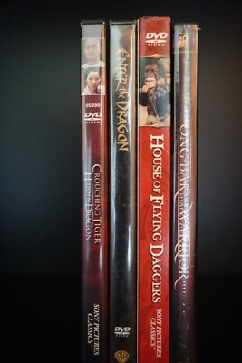 4 DVD Lot Martial Arts Movies - Crouching Tiger Ong Bak Enter the Dragon Action