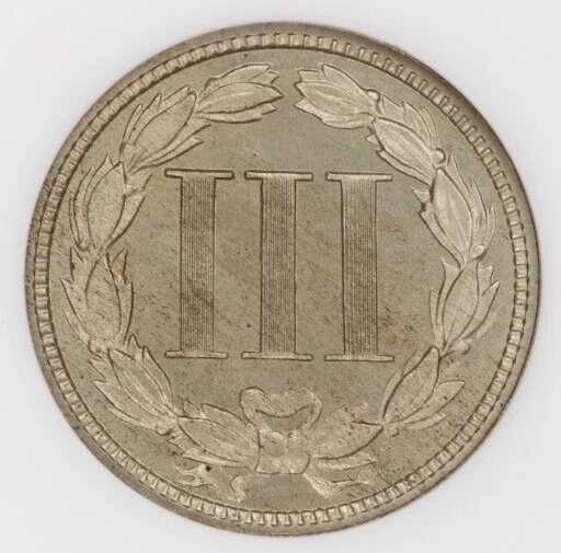 1888 Three Cent Nickel 3cn NGC PF66 PR66 CAC Old No Line holder - Image 2 of 3