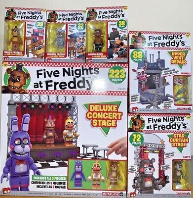 Horn perforere performer 2020 Five Nights At Freddy's Construction ALL 6 SETS LEGO FNAF6 STAGE STAR  LEFTY | eBay