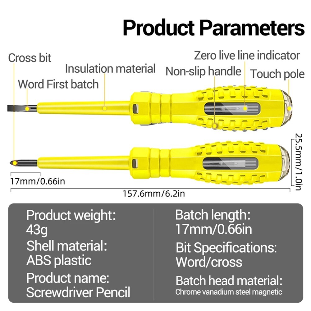 Multifunctional NonContact Digital AC Voltage Test Pen Induction Detector - Picture 9 of 21