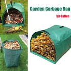 53 Gallon Large Yard Dustpan  Handle  Gardening Bags for Easy Waste collecting