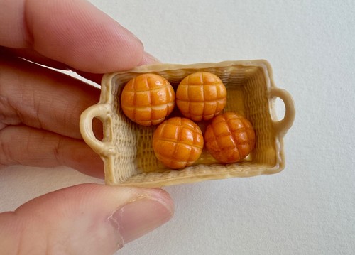 1:12 Food Market maison de poupée miniature argile pain dessert pain toast paniers tacos - Photo 34/71