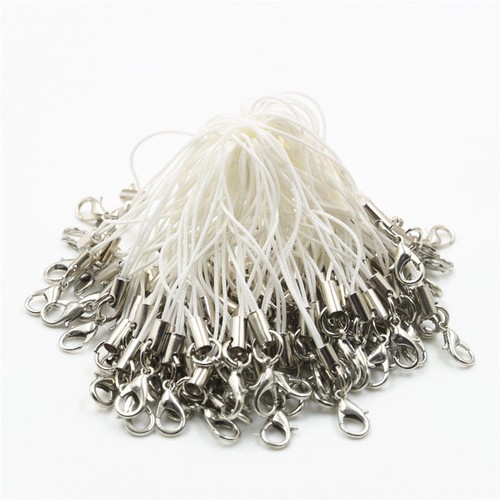 100 pièces sangle de cordon de téléphone portable lariat fermoir mobile homard à faire soi-même 20 couleurs - Photo 8 sur 27