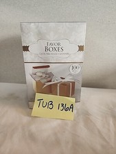 Amscan Favor Boxes Gold
