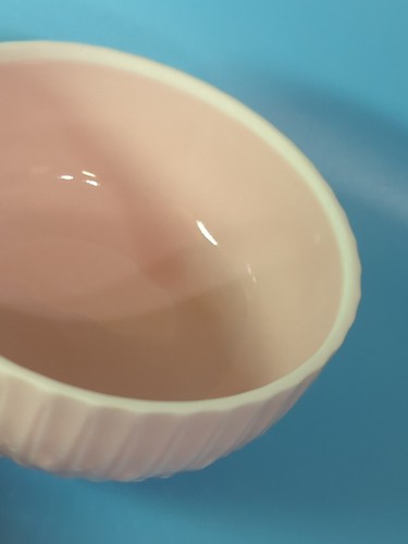 RARE Vintage Japanese Pink Glazed Lotus Bowl or Box W/ Lid GUC - Picture 9 of 9