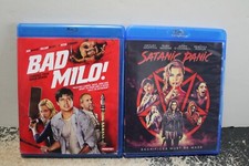 Horror blurays--Bad Milo; Satanic Panic