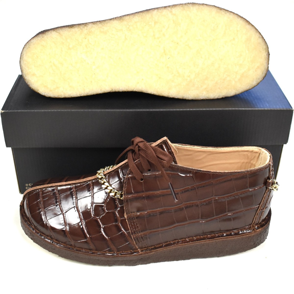 NWT Supreme Martine Rose Clarks Desert Trek Shoes Brown Croc NWT Supreme Martine Rose Clarks Desert Trek Shoes Brown Croc