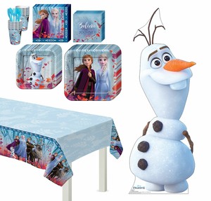 Frozen-2-Olaf-Basic-Tableware-Kit-and-Supplies-for-8-Guests-Table-Cover