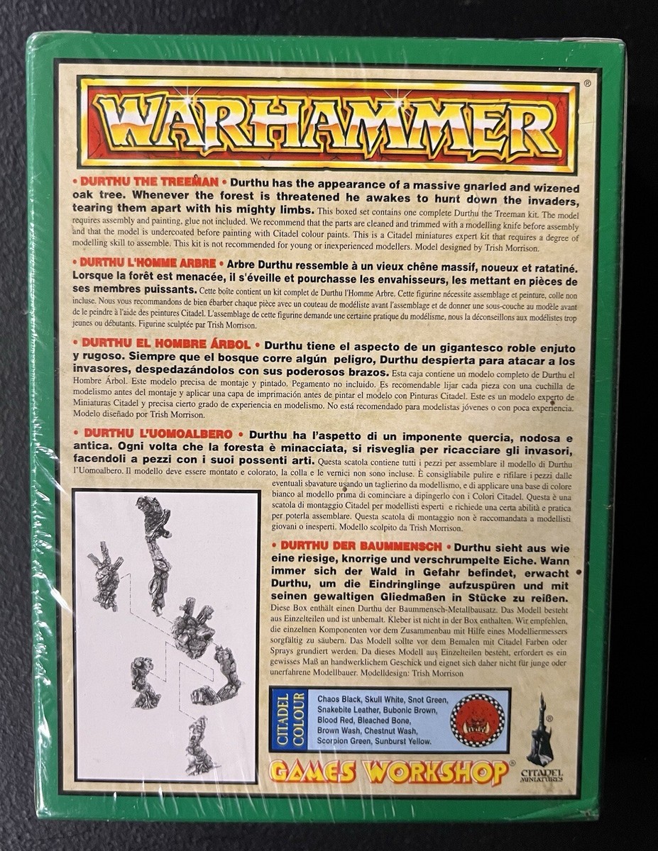 Warhammer Wood Elf Durthu the Treeman (1996) Sealed NIB OOP Metal