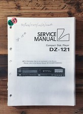 Luxman DZ-121 CD Player Service Manual *Original*