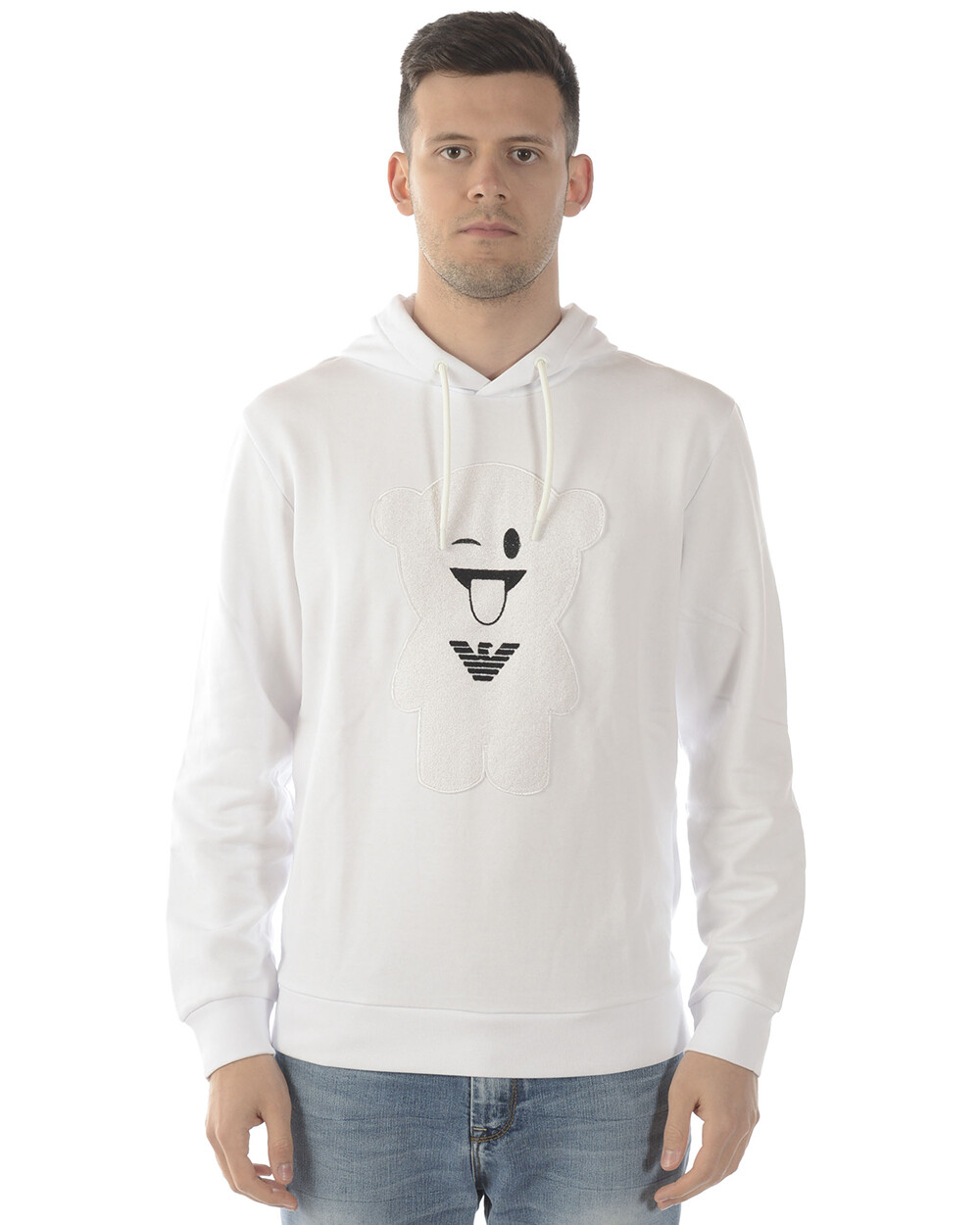 Толстовка Emporio Armani Толстовка с капюшоном мужская белая 3G1M71 1J07Z 100 Sz L СДЕЛАТЬ ПРЕДЛОЖЕНИЕ 45090₽