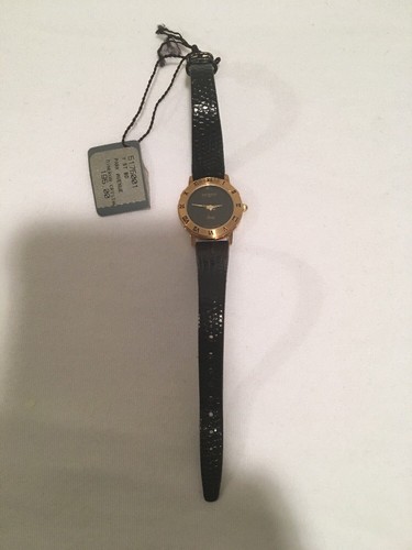 Wittnauer Ladies Vintage Gold Tone Quarts Watch NWT New Battery Leather Band - Bild 5 von 8
