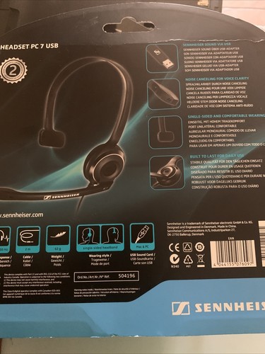 SENNHEISER - PC 7 USB NEW - Picture 2 of 2