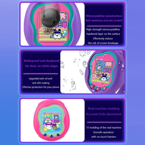2 Pcs Screen Protector Anti-Scratch for Tamagotchi Uni (Ivory HD PET Hard Film - Picture 9 of 11