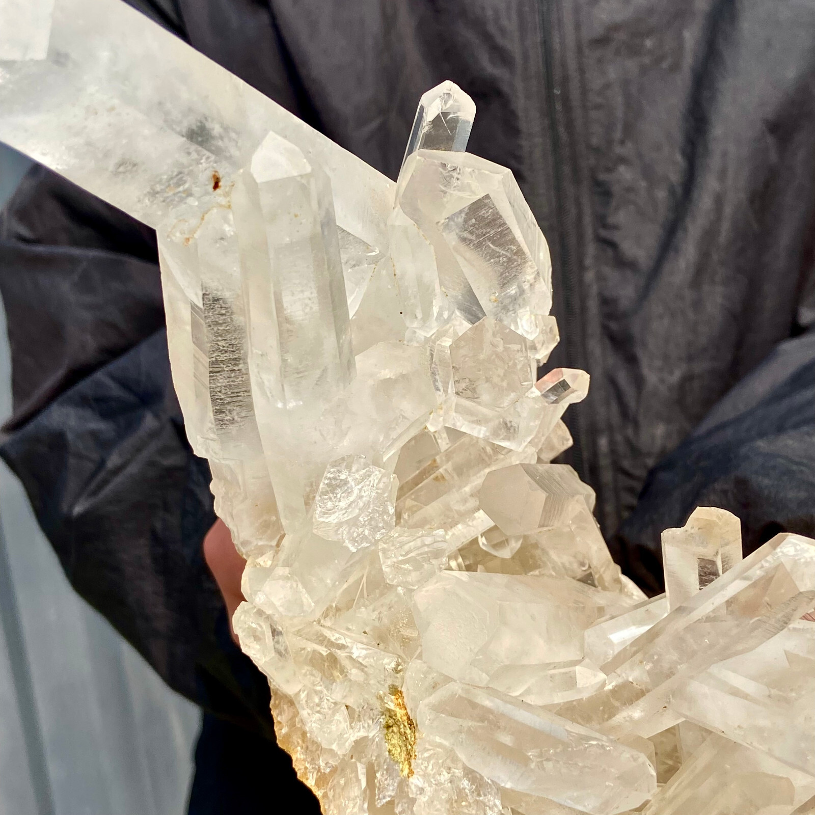 2.9LB A+++Large Natural white Crystal Himalayan quartz cluster /mineralsls