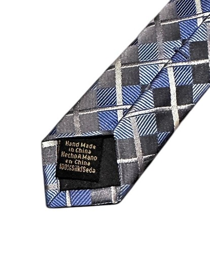 Van Heusen Mens Tie Multicolor Plaid Tie Necktie Classic - Picture 7 of 10