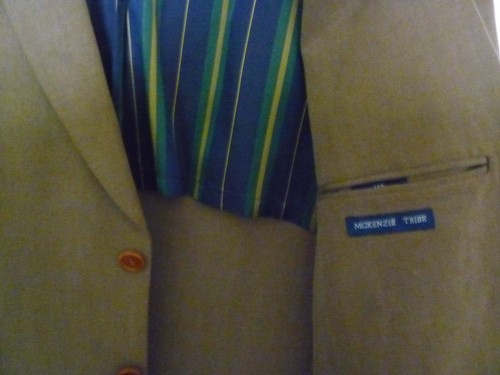 New Men's Mckenzie Tribe Linen/Slik Sport Coat Size 40R - Picture 4 of 6