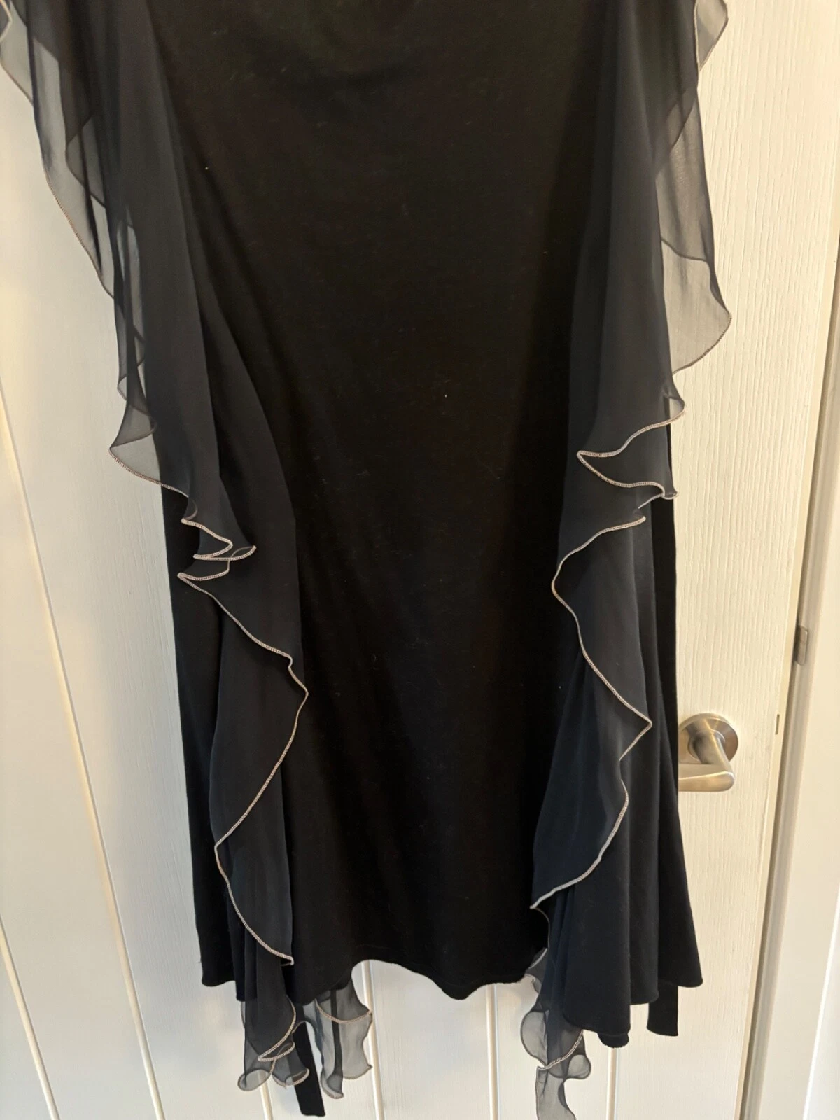 Abito senza maniche nero Moschino ""economico e chic"" nuovo senza etichette taglia 14