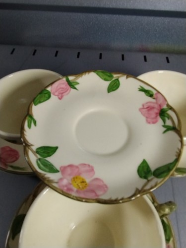 Franciscan Desert Rose Set 4 Cups and Saucers made in California USA - Picture 4 of 5
