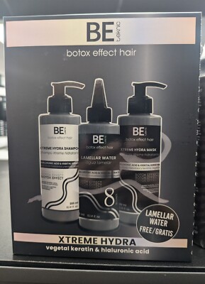 BE Botox Effect Hair Care Treatment Kit 3x10oz 300ml NEW