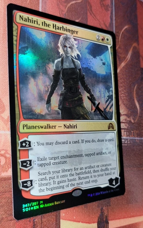 MTG Nahiri, the Harbinger Shadows Over Innistrad 247/297 Foil Mythic - Image 2 of 3