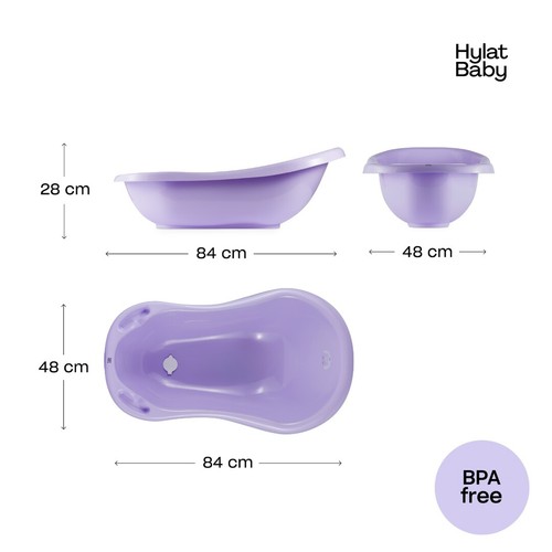 Hylat Baby Bañera con Estructura - Certificado TÜV Rheinland - Colección Lite - Imagen 24 de 41