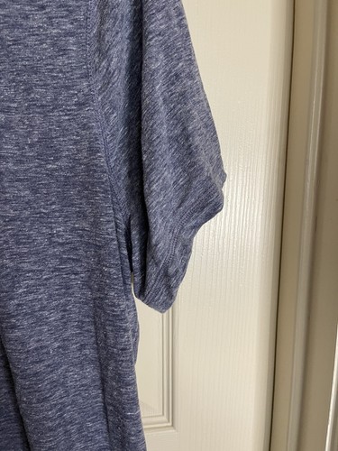 Women's Plus Faded Glory Medium Blue Short Sleeve Henley T Shirt Size 3x 22w-24w - Bild 4 von 5