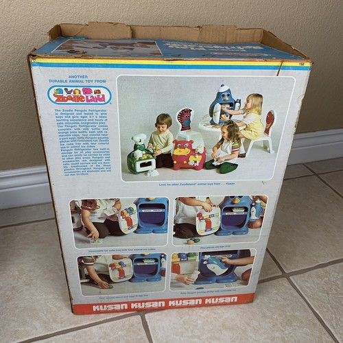 REFRIGERADOR de juguete vintage Zoodle Land PINGÜINO Kusan Ice Cubes Zoodleland - Imagen 18 de 24