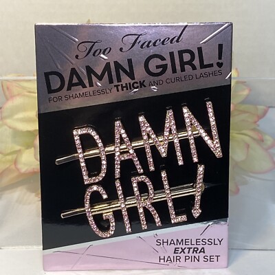 TOO FACED Damn Girl Thick and Curled Lashes Full Size Extra Hair Pin Set FreeSh