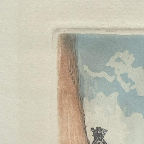 Pintura artística acuarela firmada por Leopold Robin Paris La Rue S'Rustique - Imagen 7 de 24