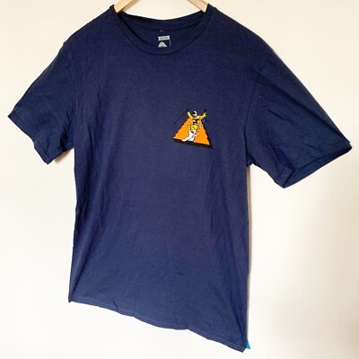 Polar Camp Vibes Cliff Drop  Navy Tee Shirt Medium