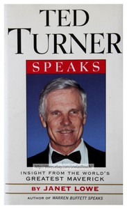 WILEY-230pg-JANET-LOWE-Hard-Cover-TED-TURNER-SPEAKS-Television-Biography-NEW