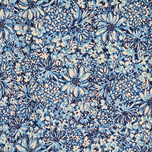 Vestido Lilly Pulitzer Azul Floreciendo Juntos Flores Talla XS - Imagen 2 de 9