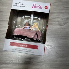 NEW IN BOX Hallmark Barbie in Car Hallmark Christmas Tree Ornament 3HCM2172