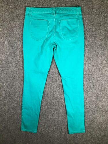 Premium Denim Skinny Jeans Size 10 Womens Stretch Mid Rise Regular Fit Blue - Picture 2 of 11