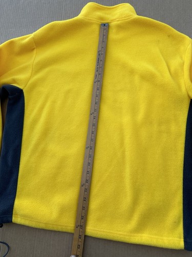 Vintage Old Navy 1/4 Zip Fleece Jacket Red Sweatshirt Spellout XL Y2K Pullover - Picture 20 of 20