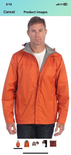 Gioberti JA-945 Orange Rain Coat-NIB Size Medium - Picture 2 of 7