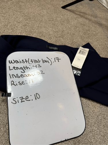 Lauren Ralph Lauren Women’s Blue Wool Blend Dress Pants Size 10 NWT - Picture 6 of 6