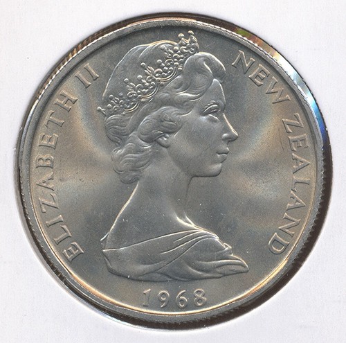 Cincuenta centavos de Nueva Zelanda 1968 50 c (HMS Endeavour) - gema sin circular - Imagen 3 de 3