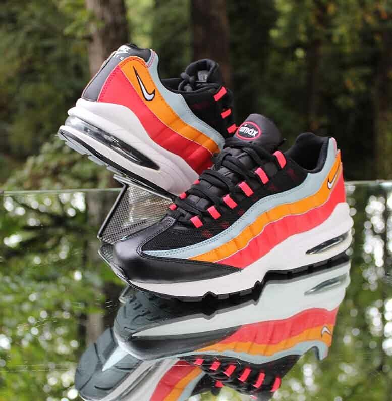 Nike Air Max 95 Size 6Y Ocean Cube Black Kumquat Custom 905348-031 Nike Air Max 95 Size 6Y Ocean Cube Black Kumquat Custom 905348-031