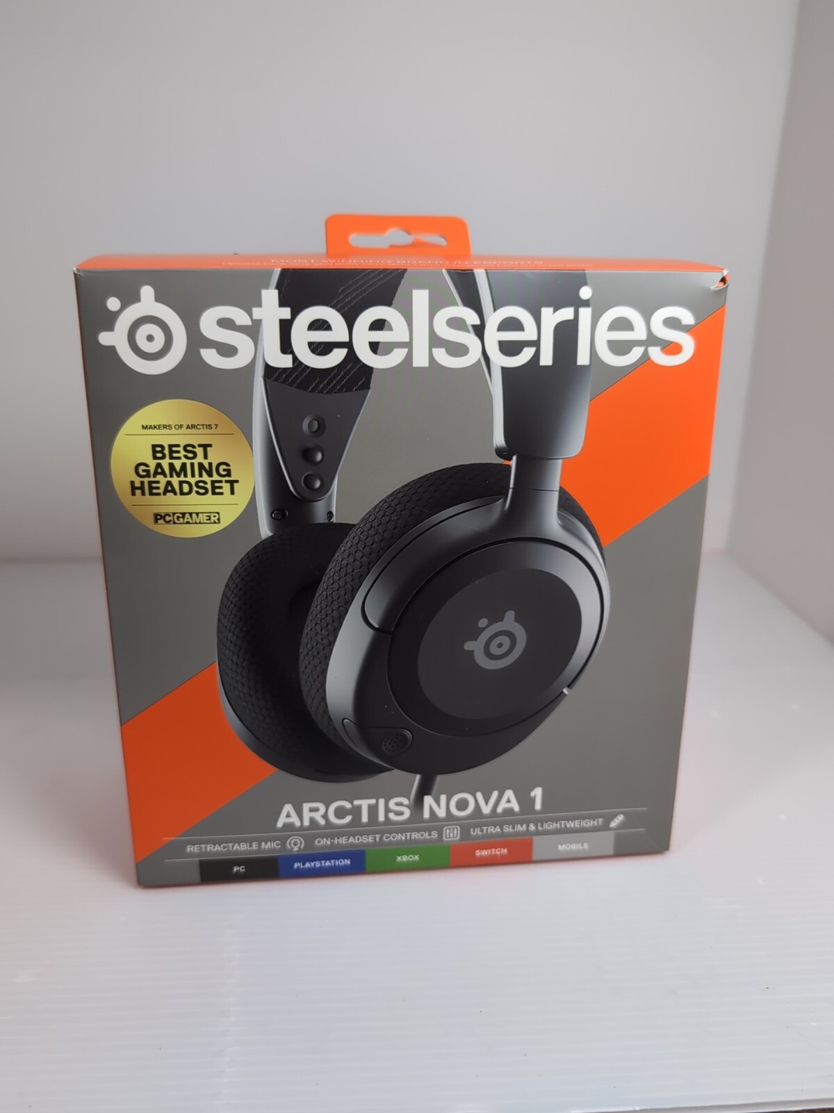 Gaming Headset Wired Steelseries Built-in Mic PC PS Xbox Switch Has 1 Cable-image