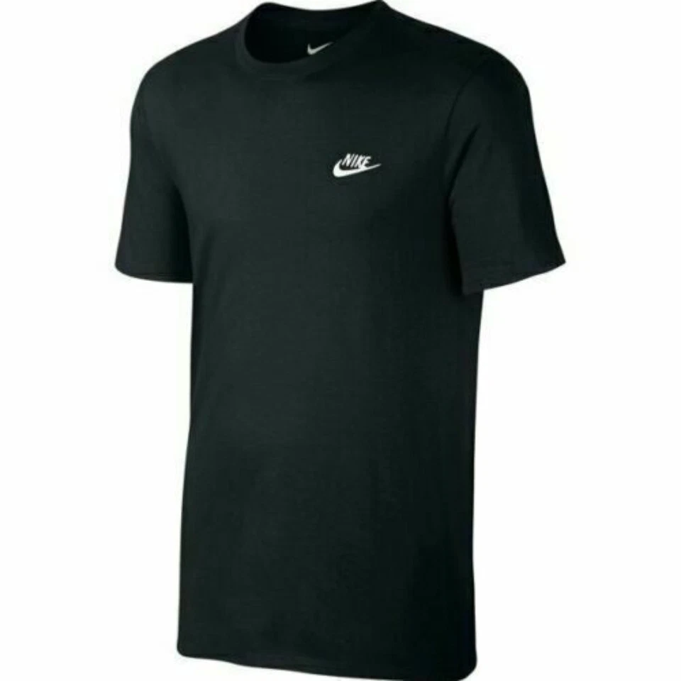 Nike Para Hombre Camiseta Bordada Logo Atlética Manga Corta Camiseta Algodón Prendas para el torso