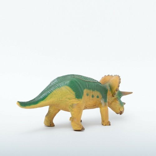 Große Triceratops Dinosaurier echte weiche Vinyl Figur Favorit - Bild 4 von 6