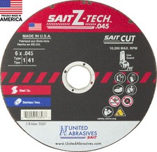 Sait 6" x .045" x 7/8" Type 1 Z-TECH Cutting Wheel Box of 50 - 23327