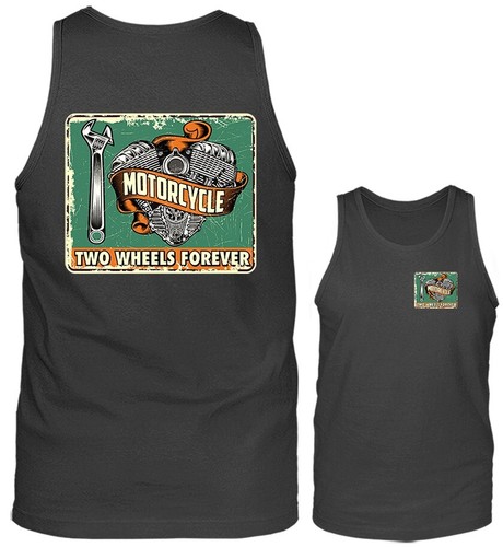 Camiseta sin mangas I Love motociclistas vintage clásica gráfica de motocicleta - Imagen 3 de 8