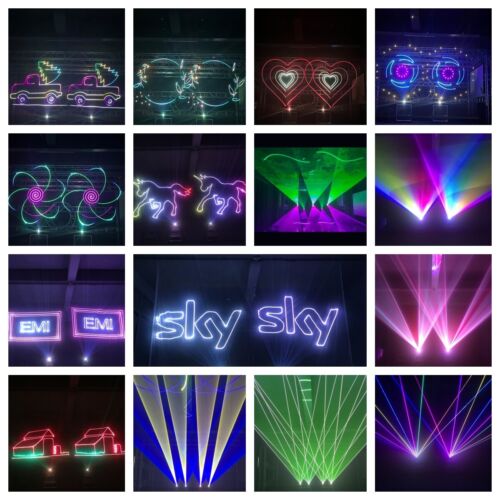Full Color Animation Laser Projector DJ Light ILDA Stage Laser Beam Light 6W RGB - Picture 4 of 19